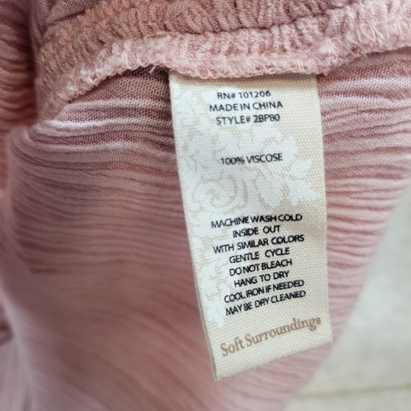 Soft Surroundings Lilou Ruffle Shirt Size Small - Picture 7 of 7